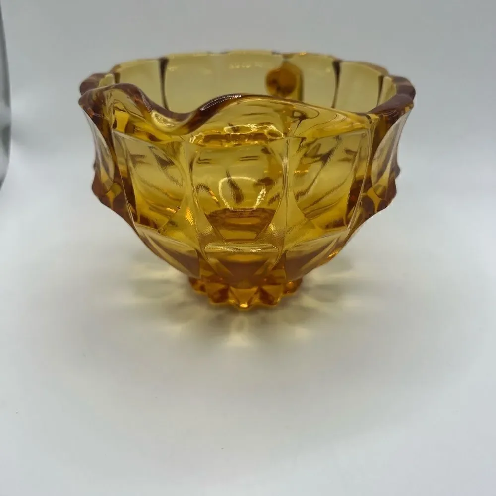 Fenton Valencia Amber Creamer Glass Vintage Glass